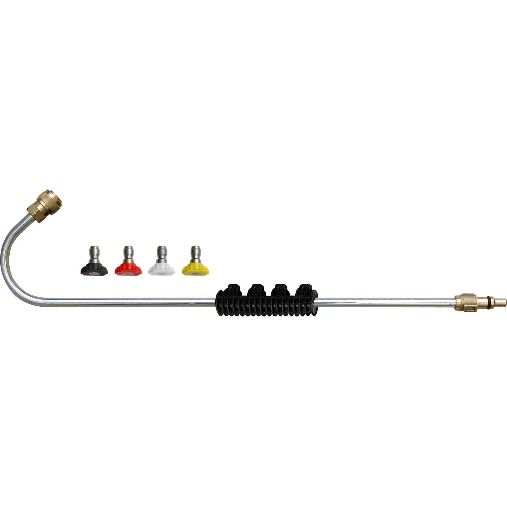 Accessori idro acqua fredda - Lancia curva in metallo con ugelli